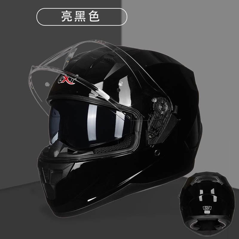Full Face Motorcycle Helmet Dual Visor DOT Approved Men Women
