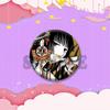 Japanese Manga XxxHolic Can Badge Anime Cartoon Round Cosplay Badge Yuuko Kimihiro Watanuki Brooch on Backpack Accessories Gift