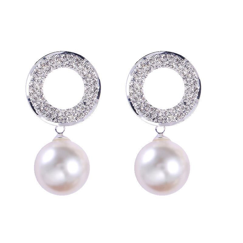 Європейські та американські сережки з прісноводних перлів для жінок - Унікальний дизайн E5492