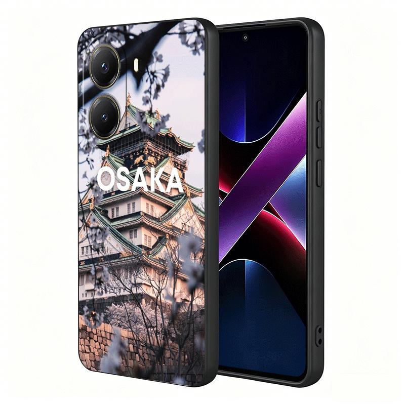 Osaka Tokyo Japan Scenery Soft Phone Case for Xiaomi Poco X5 X6 X7 X8 Pro Max X3 F7 F8 Ultra M8 M7 M6 M5 Redmi 15 15C 14C 13C 12