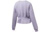Li Ning Fitness Series Sweatshirts Women's Vine Purple Crew Neck Thickened Regular AWDRG28-3
