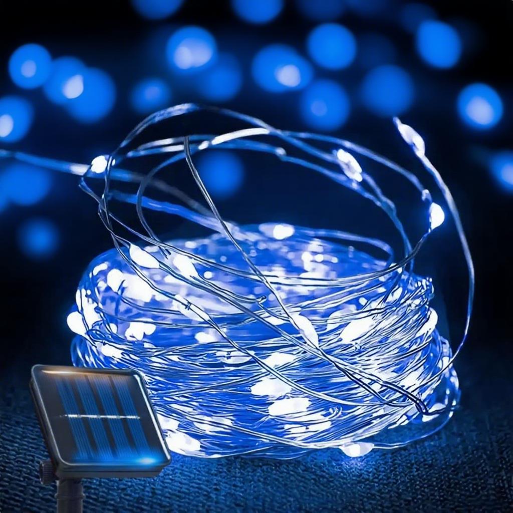 Solar String Fairy Light  Solar Festoon Xmas LED  Lamp with 8 Mode  for Balcony Garden Patio Wedding Christmas Tree Decoration