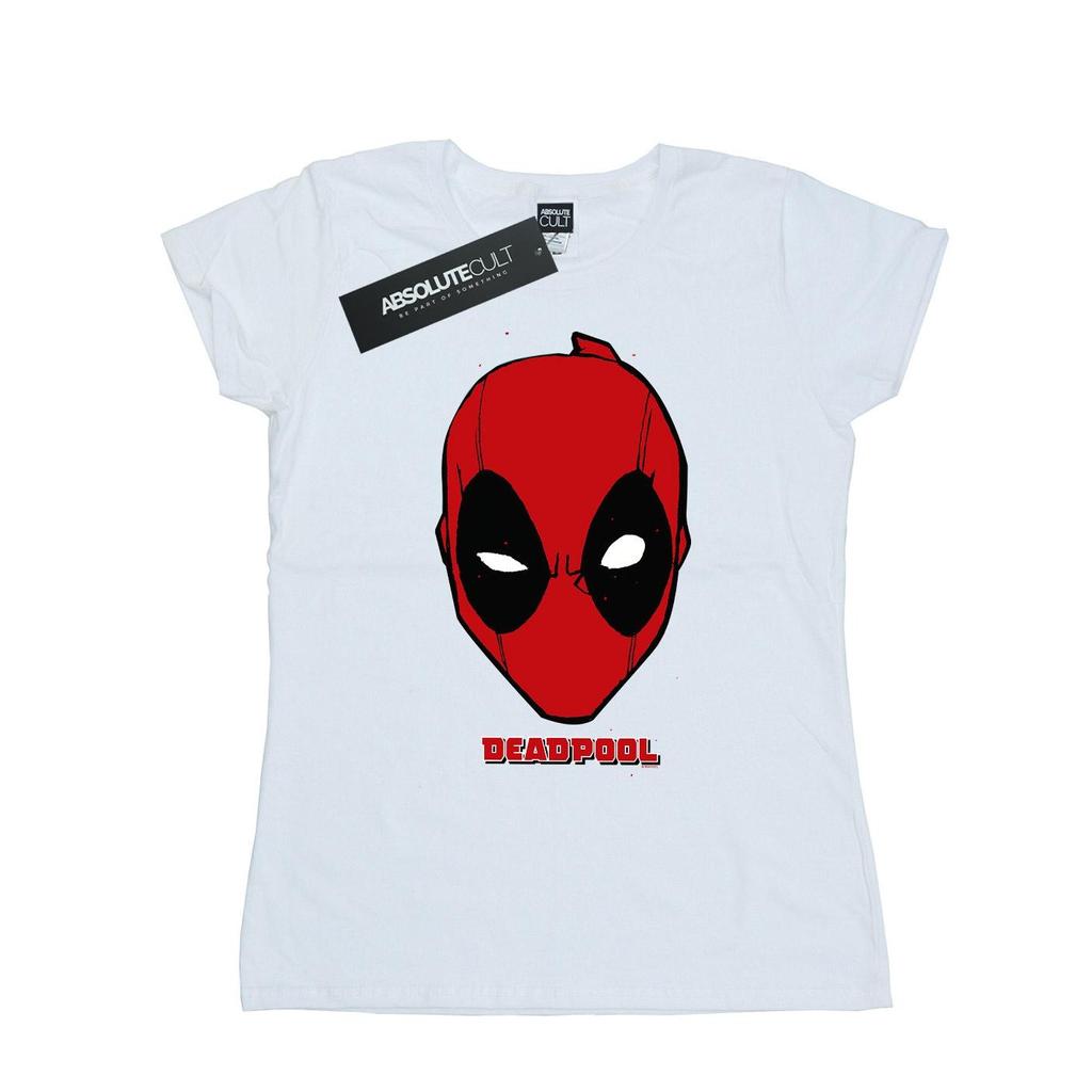 Marvel Womens/Ladies Deadpool Mask Cotton T-Shirt
