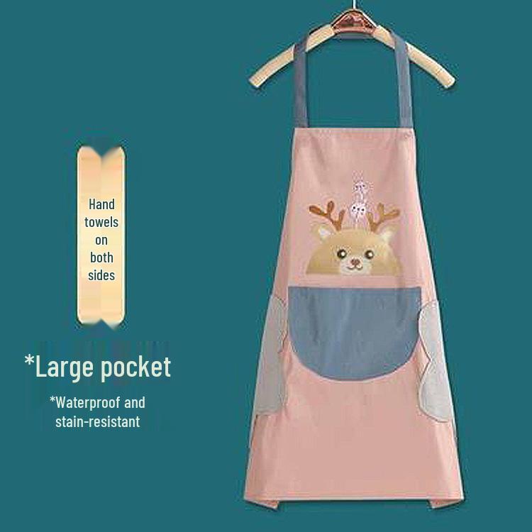 

Водонепроницаемый мультяшный фартук для пар - Легко вытирается, Маслостойкий, Кулинарный халат без рукавов для всех сезонов