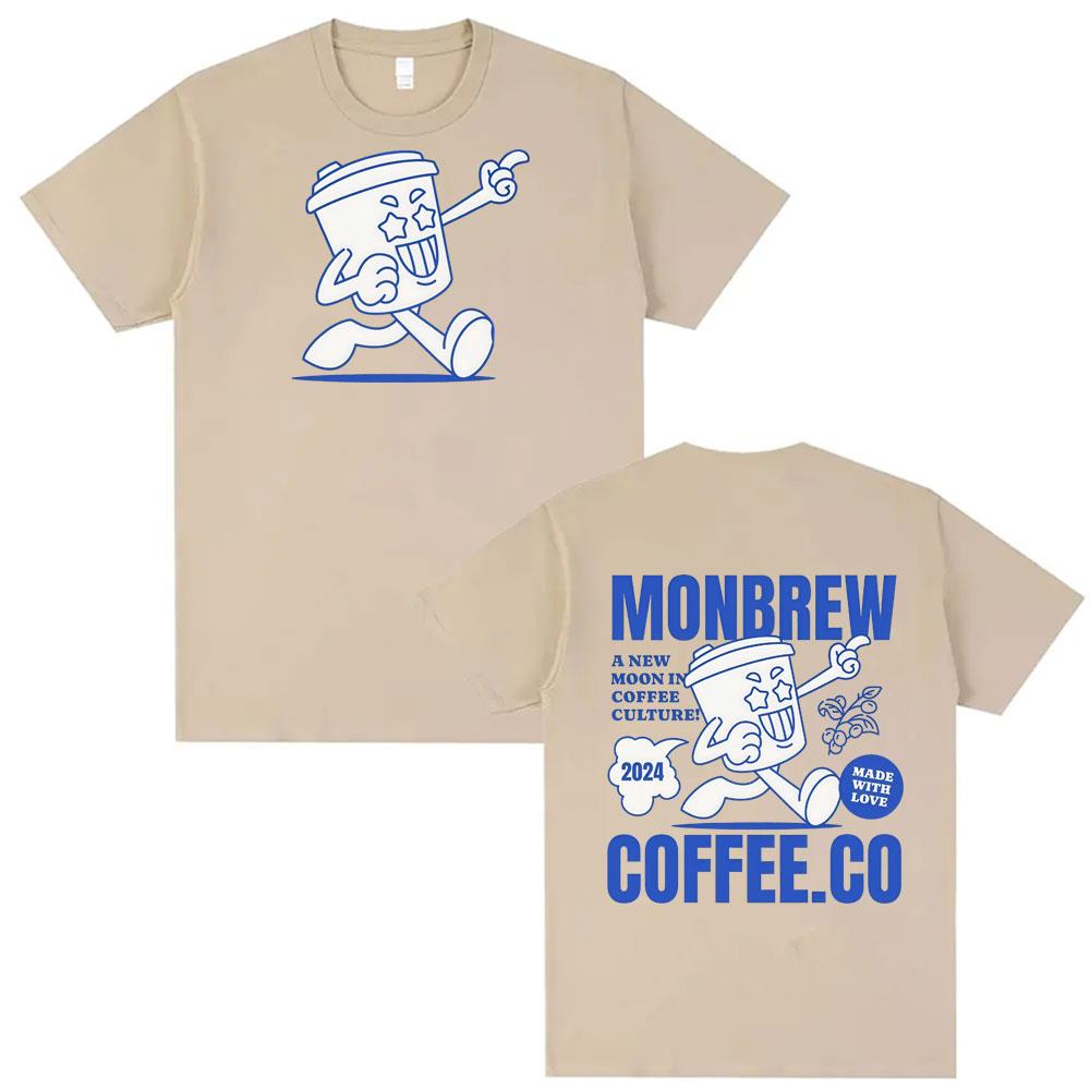 

Monbrew Coffee Made with Love Funny Tshirts Men Women Summer Cartoon Kawaii Fashion Humor Shirt 100 Cotton Streetwear Tshirt 4XL