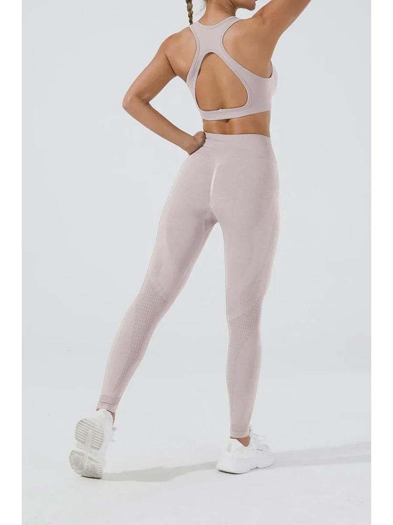 Kationische nahtlose schnelltrocknende Yogahose - Hohles Design für Outdoor-Training