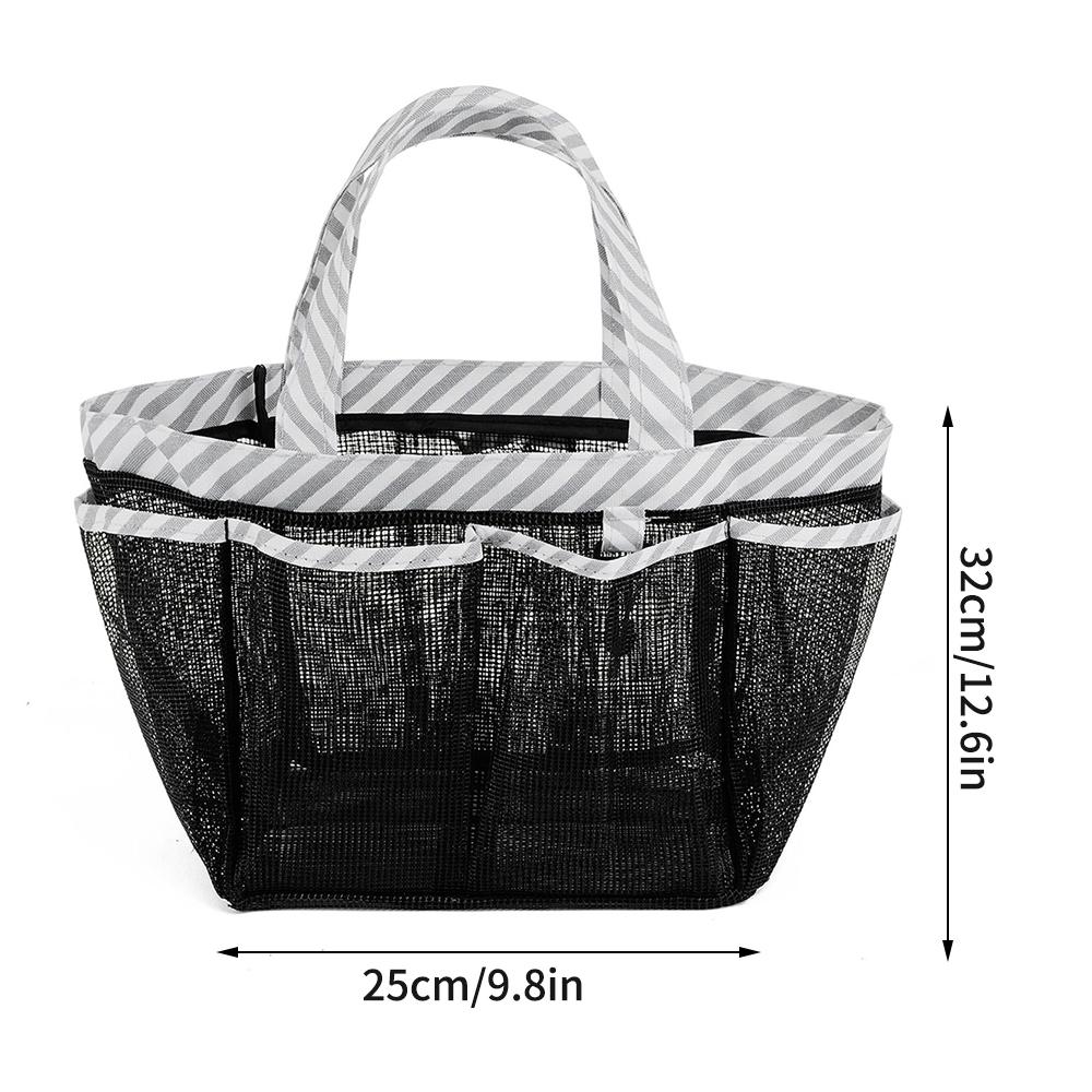 1PC 8-Compartment Toiletry Storage Bag, Folding Mesh Toiletry Bag, Portable, Multi-Functional And Easy To Carry