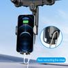 360-degree Rotation-Navigation Mount Mobile Phones Holder Car Adjustable Stand Rearview Mirror Retractable Phone Bracket