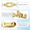 3 Pcs Cinch Clips for Women Clothing Vintage Dress-Clip Dress Back Gold Sliver and Black Waist Cincher Clip Cinch-Sweater Shawl Dress Clips Cinch
