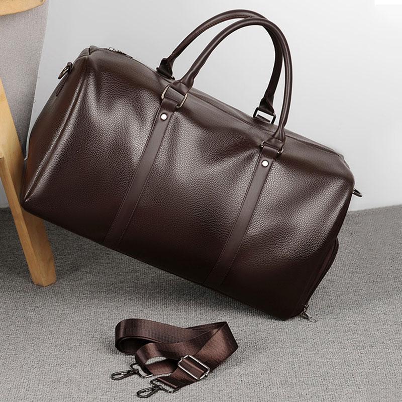Large Capacity Men's Trip Bag Waterproof Man Travel Shoulder Bag Multi-functional Dry/Wet Separation Crossbody Bags