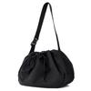 Bymoss Big Half Moon String Messenger Bag Black
