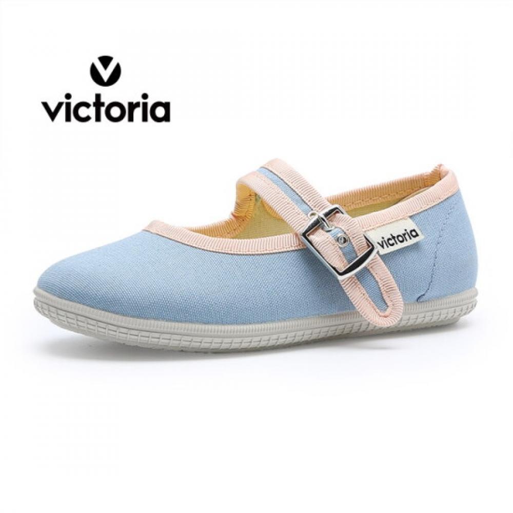 Victoria Shoes Junior Oda Mary Jane Canvas Shoes Glaciar J1049117 Glaciar