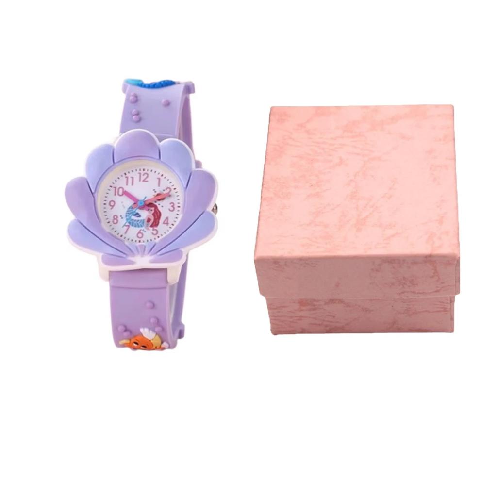 2025 New Sunflower Cloud Printed Silicone Band Children's Watch Girl Cute Cartoon Quartz Watch Kids Watches Boys Girl Watche
