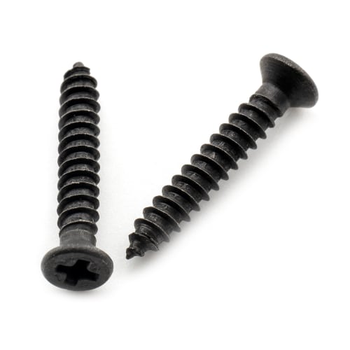 Musiclily Ultra M2.6x16mm Stainless Steel Neck Escutcheon Screws, Metric Size, Countersunk Head, for Electric Guitars, Black (Pack of 20)