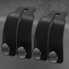 Amelity Car Seat Back Storage Hook, Car Hooks For Headrest, Car Headrest Hooks For Purses And Bags, Purse Hanger For Car (2 Pack, Black)
