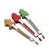 3PCS Stainless Steel Silicone Food Tongs Gingerbread Man Snowman Christmas Tree Cooking Tongs Steak Bread Tongs Kitchen Utensils