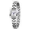 OLEVS Elegante Damen-Quarzuhr Goldenes Quadratisches Gehäuse Strassstein Diamantbesetztes Metallarmband Wasserdichte Armbanduhr Geburtstagsgeschenk