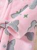 European & American Boys' Plush Hooded Jacket with Stars & Astronaut Flowers