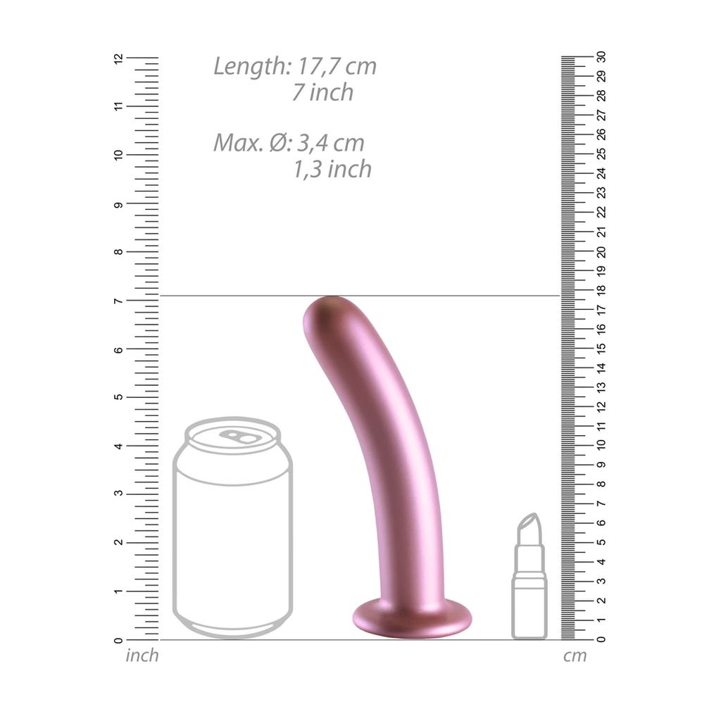 Ouch! - Slim Silicone Dildo with Suction Cup 17 cm