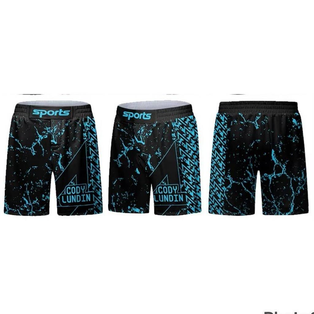 MMA Muay Thai Kickboxing Boxing Shorts Elastic Waist  Unisex Men Women Print Fight UFC Martial Art Fitness Gym Training Sport Workout
