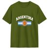 Streetwear T Shirt Summer Argentina Flag Leisure TShirts Pure Cotton Tshirt for Unisex Casual Cheap Print Short Sleeve Top Tees