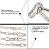 M12 Stainless Steel Carabiner Spring Hook Multi-tool Mountaineering Buckle Lock Camping Hook Rope, Inner Diameter: 11.73mm