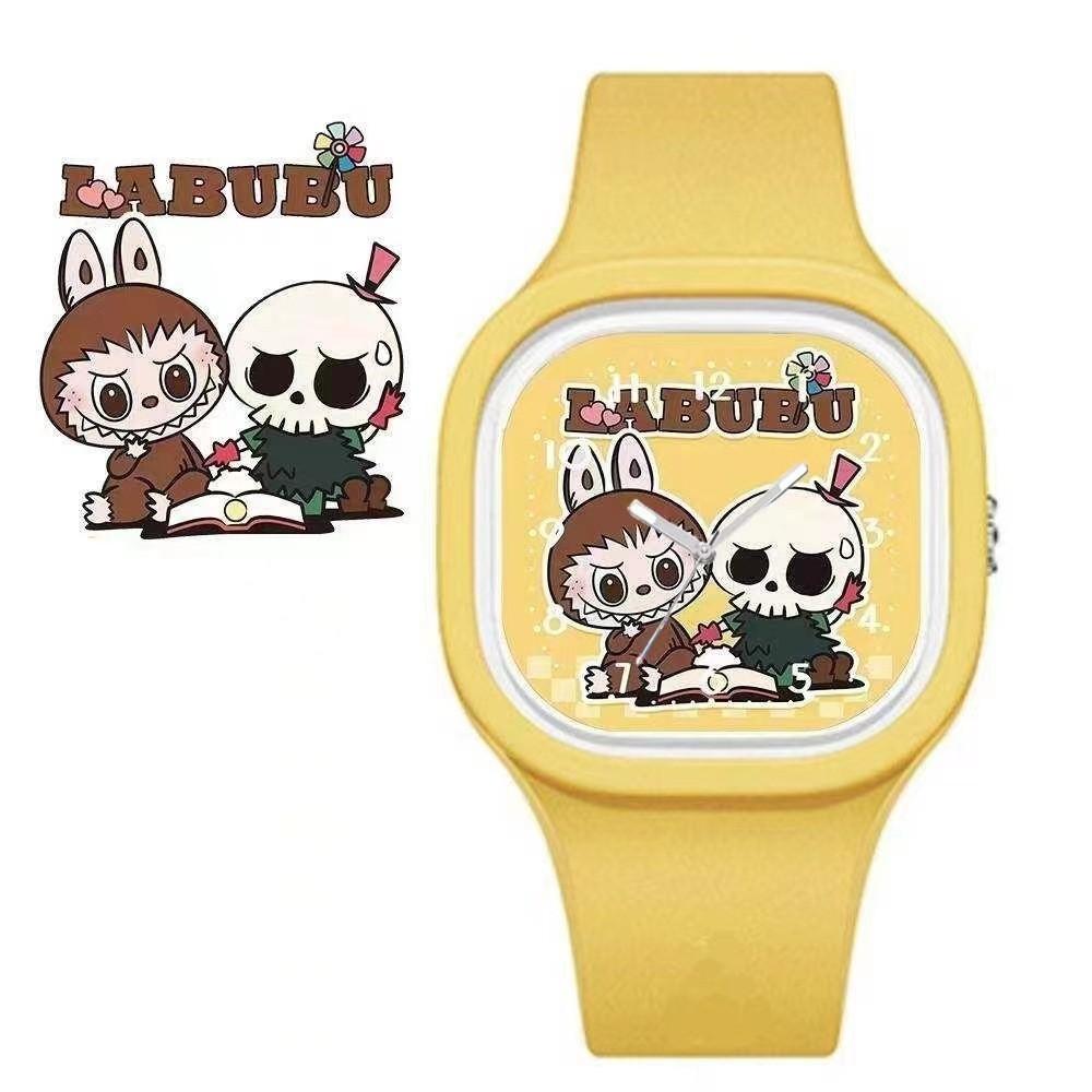 Stylish Cartoon Labubu Silicone Quartz Watch For Students And All Ages