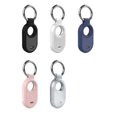 Oglekļa šķiedras raksta TPU apvalks pret pazaudēšanu, jauns aizsargmaciņš Samsung Galaxy SmartTag 2