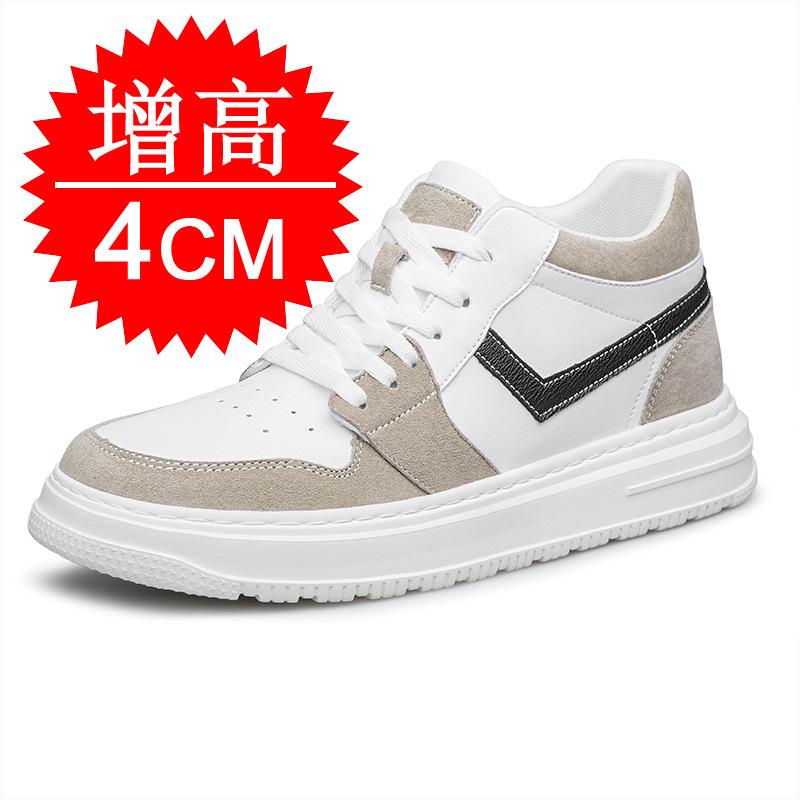 Invisible inner heightening men's shoes 8cm breathable British platform trendy sports shoes heightening shoes 6 medium casual board shoes