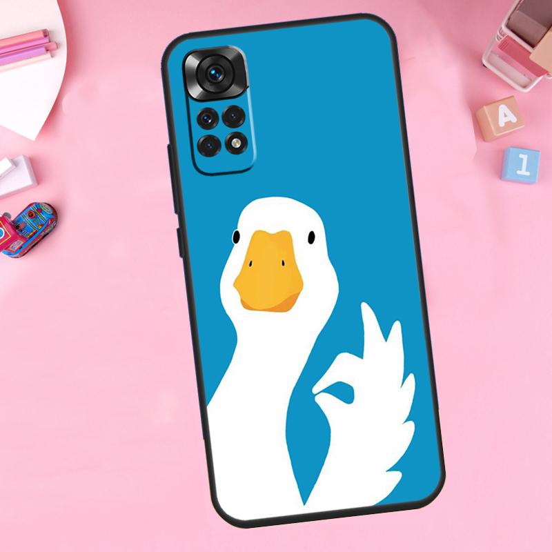 Cartoon Cute Goose For Xiaomi Redmi Note 14 13 Pro 9 10 11 12 Pro 11S 12S Phone Case For Redmi 13C 12C 10C 14C