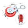 10pcs Single Groove Fixed Pulley Red Plastic Wheel Automatic Waterline Pulley  Chicken House