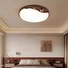 American Retro Walnut Ceiling Lamp: 2024 New Medieval Style for Living Room or Bedroom