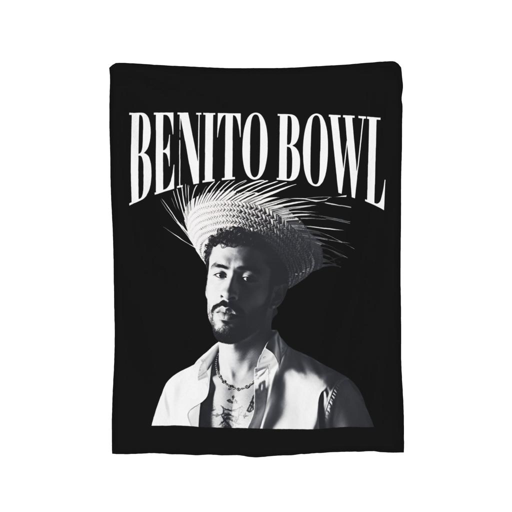 Bad Bunny DTMF  Fleece Blankets Music Funny Throw Blankets for Home 150*125cm Plush Thin Quilt,