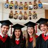 Paper Letter Graduation Photo Banner Graduation Season Handmade Photo Frame Flag Celebrate Graduation Photo Props High School