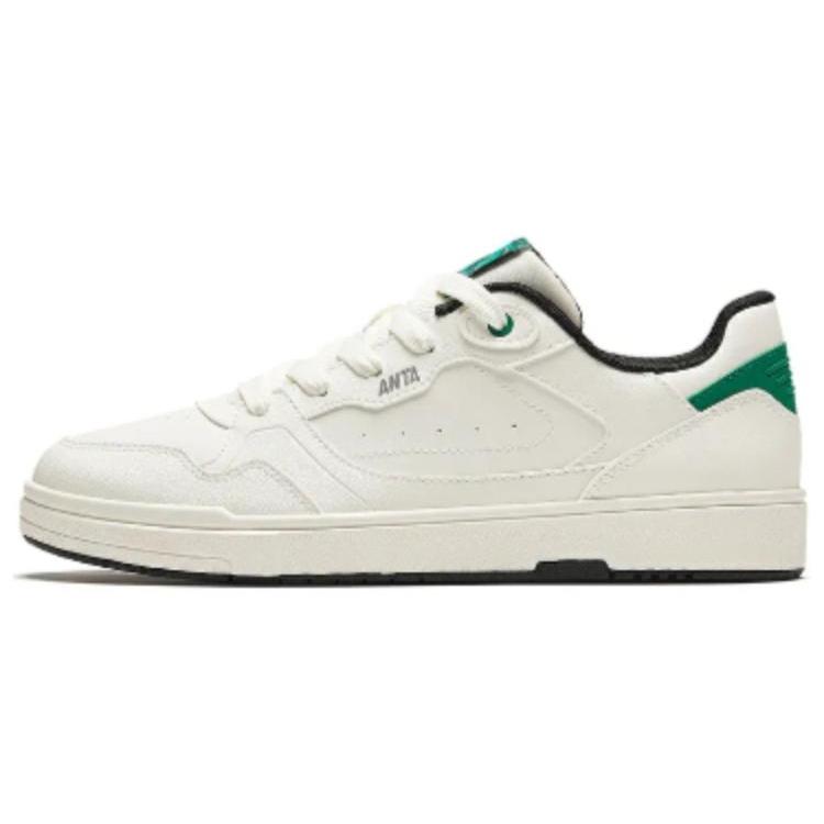 

New Anta Cushioning Wear-Resistant Low-Top Skateboard Shoes Men s White Green 112418012-3 43