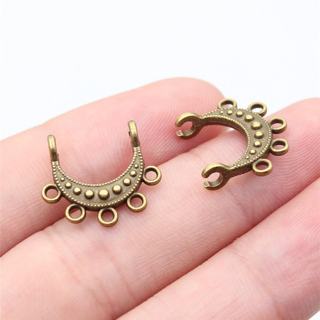 Accessories Parts Curved Necklace Connector Minimalist Jewelry Components QA013