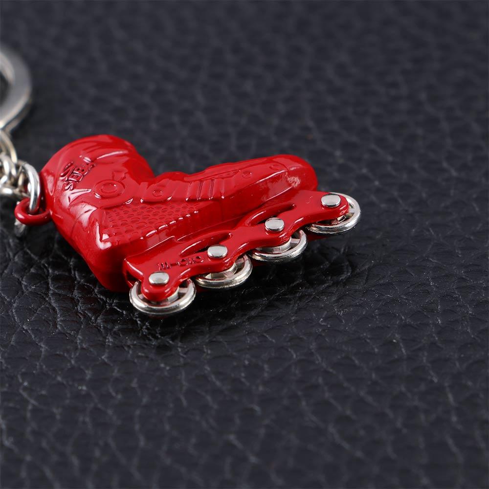 Bag Holder Car Key Ring Skate Keyring Skating Pendant Key Chain Single Row Skating Skate Key Chain