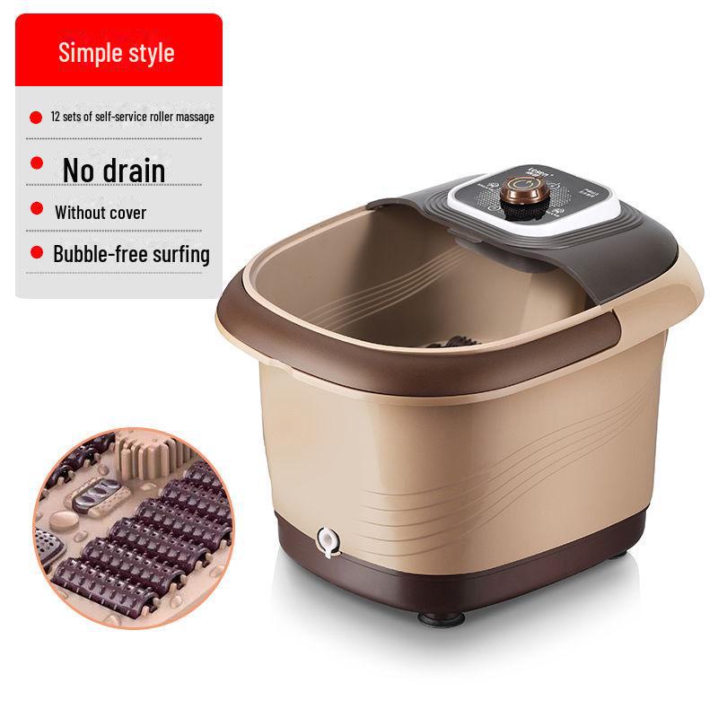 Heated Foot Bath Bucket with Roller Massage and Red Light Therapy