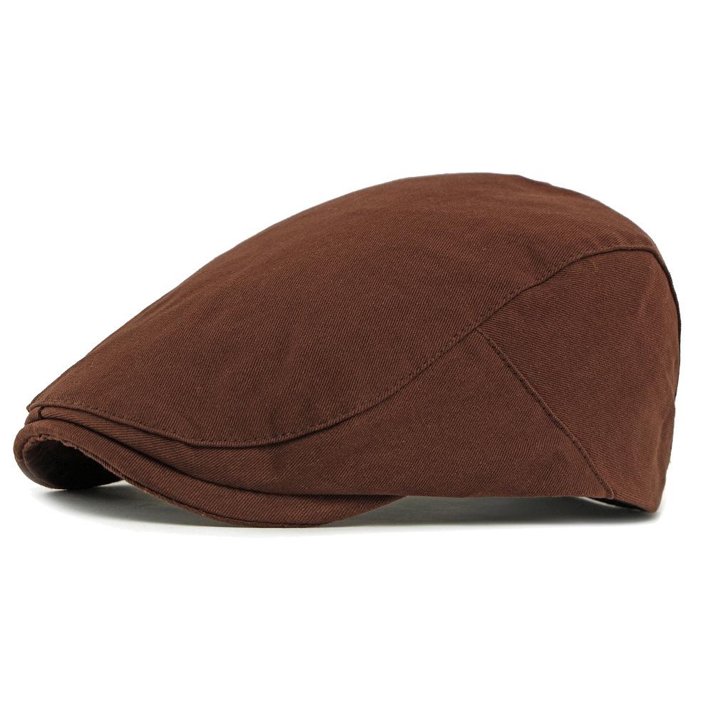 Vintage Peaked Cap Women's Beret British Youth Forward Cap Men's Solid Color Cap