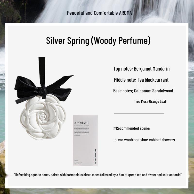 Gardenia Osmanthus Scented Aroma Wax Melts Car Diffuser Stone Pendant