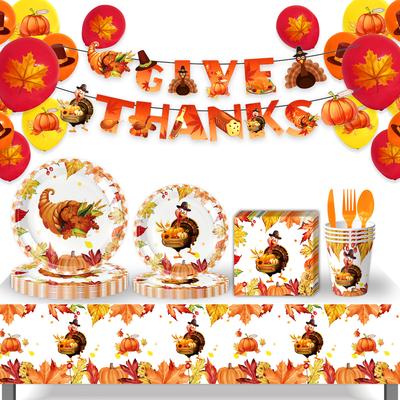 Thanksgiving Themed Party Supplies Birthday Decorations Party Arrangements Props Paper Plates Paper Cups Tablecloths Paper Towels