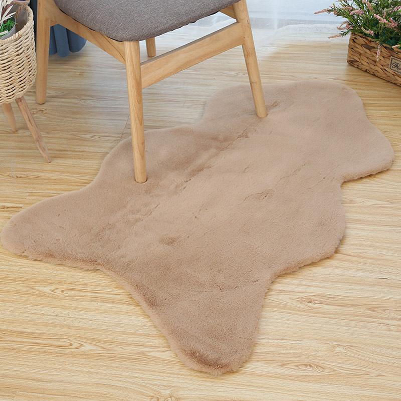 Faux Rabbit Fur Carpet Modern Home Decor Sofa Coffee Table Chair Cushion Soft Plush Luxury Imitation Fur Mat Bay Window Rug