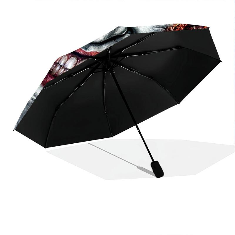 1PC Joker's Transformation Automatic Umbrella - Suitable Travel Outdoor Portable Umbrella Birthday Gift Daily Essentials