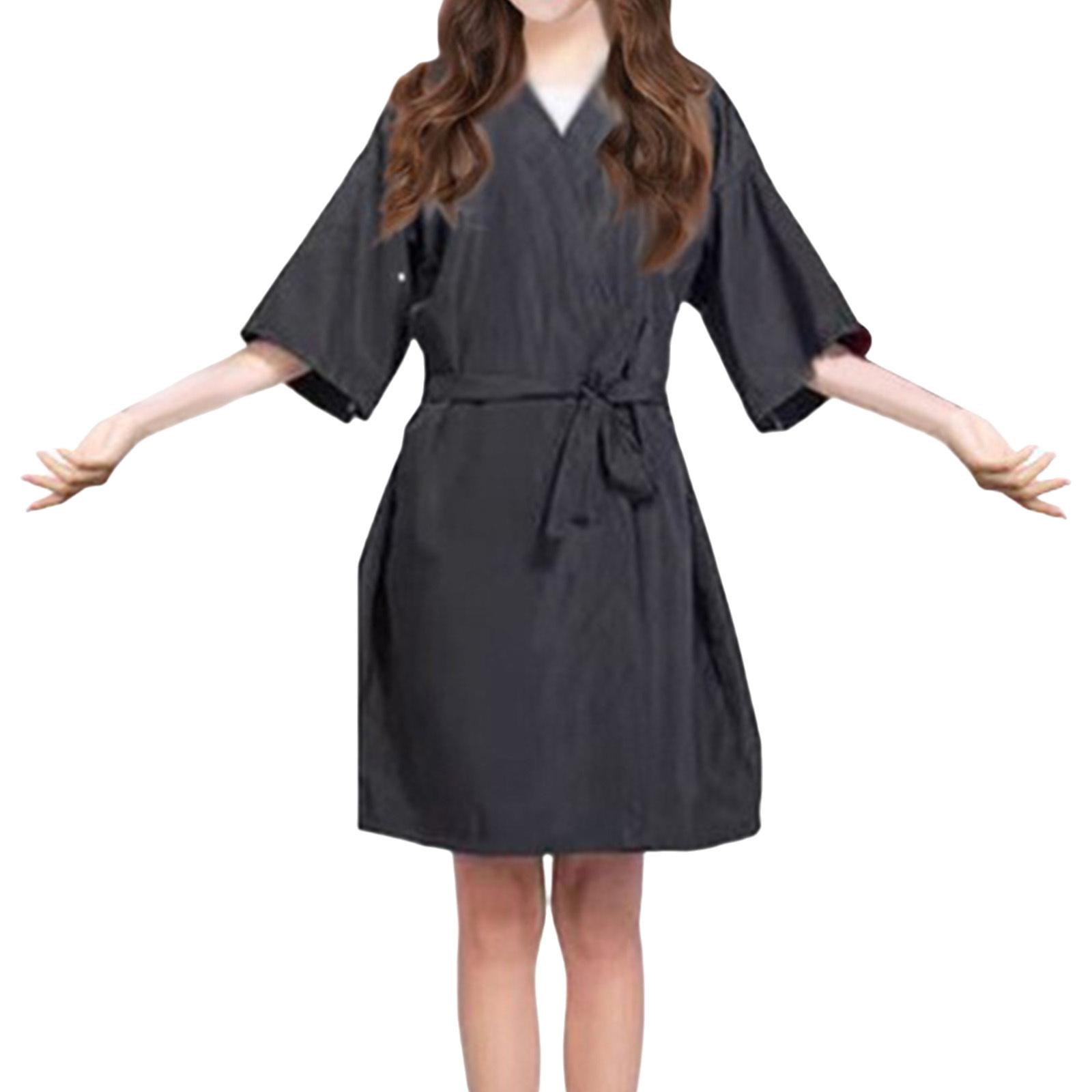 

Парикмахерская накидка-кимоно для клиентов салона, пеньюар для стрижки, укладки и окрашивания волос One Size