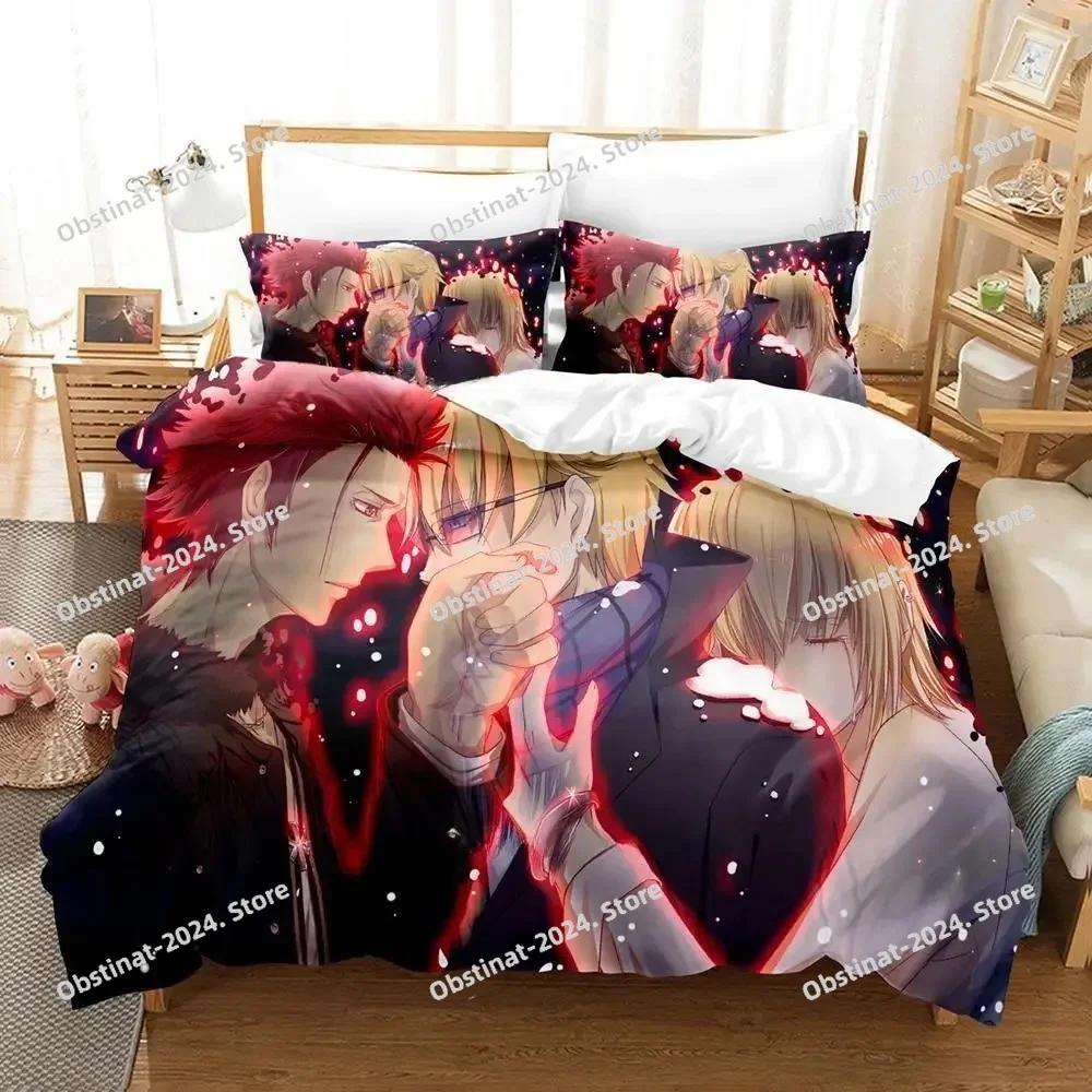 Anime K Project Mikoto Suoh No Blood! No Bone! No Ash! Bedding Set Duvet Cover Full Queen King Size Pillowcase Printed Bed Set