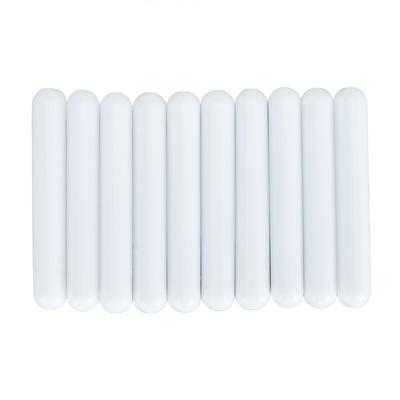 10τμχ Μαγνητικό Ραβδί Ανάδευσης Επαγγελματικό 60x9mm Επικάλυψη PTFE Μαγνητικό Ραβδί Ανάδευσης για Εργαστήριο Λευκό