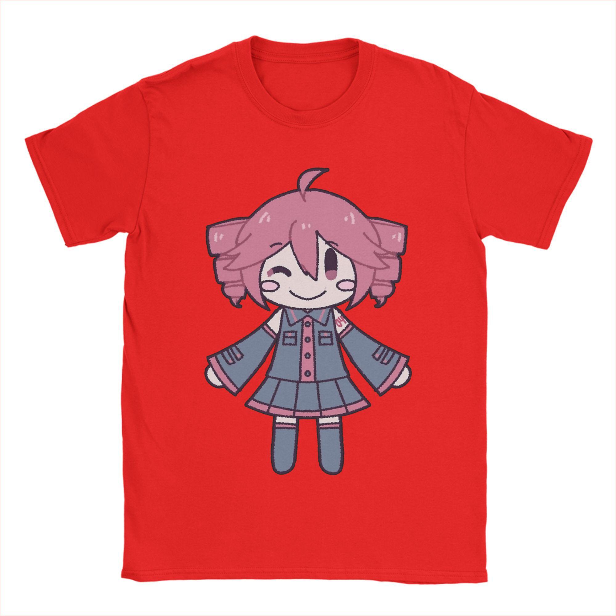 

Новинка Футболки Vocaloid Kasane Teto Унисекс С круглым вырезом С коротким рукавом Топы Хлопок Летняя одежда S