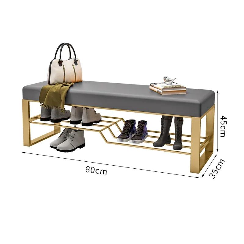 Light luxury shoe-changing stool home door entry can sit-type shoe-changing stool shoe cabinet simple wearing shoe stool bench