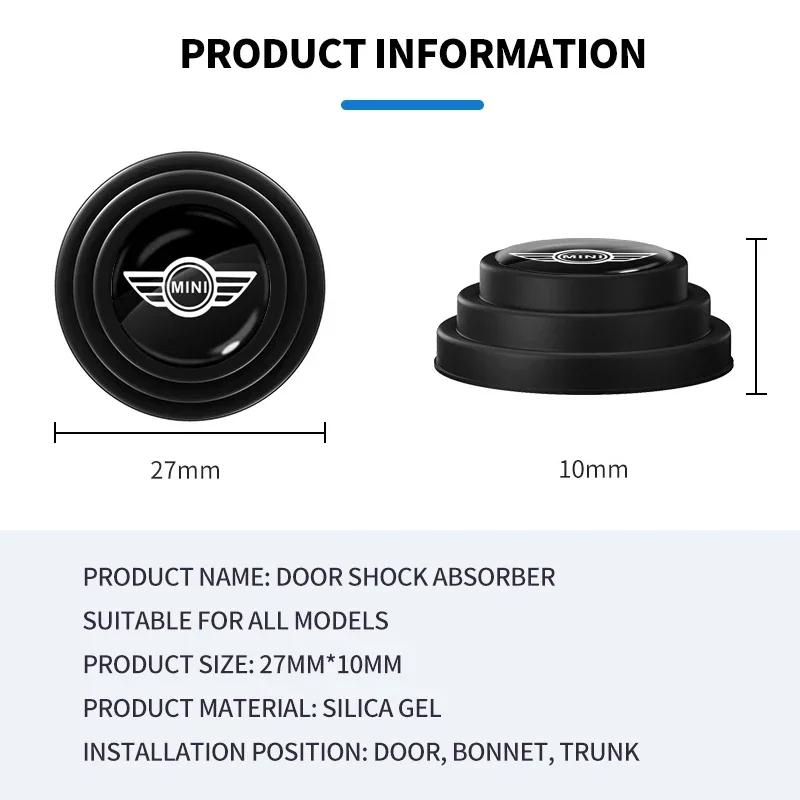 1/2/4Pcs Car Door Shockproof Pad Anti-collision Silicone Sticker For MINI Cooper JCW WORKS R55 R56 F55 F56 R57 R58 R59 R60 ksgbw33