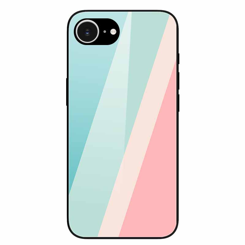For iPhone 16E 2025 Case Black Bumper Tempered Glass Hard Phone Cases for iPhone16e 16e Back Cover for iPhoneSE SE 2025 Cool New